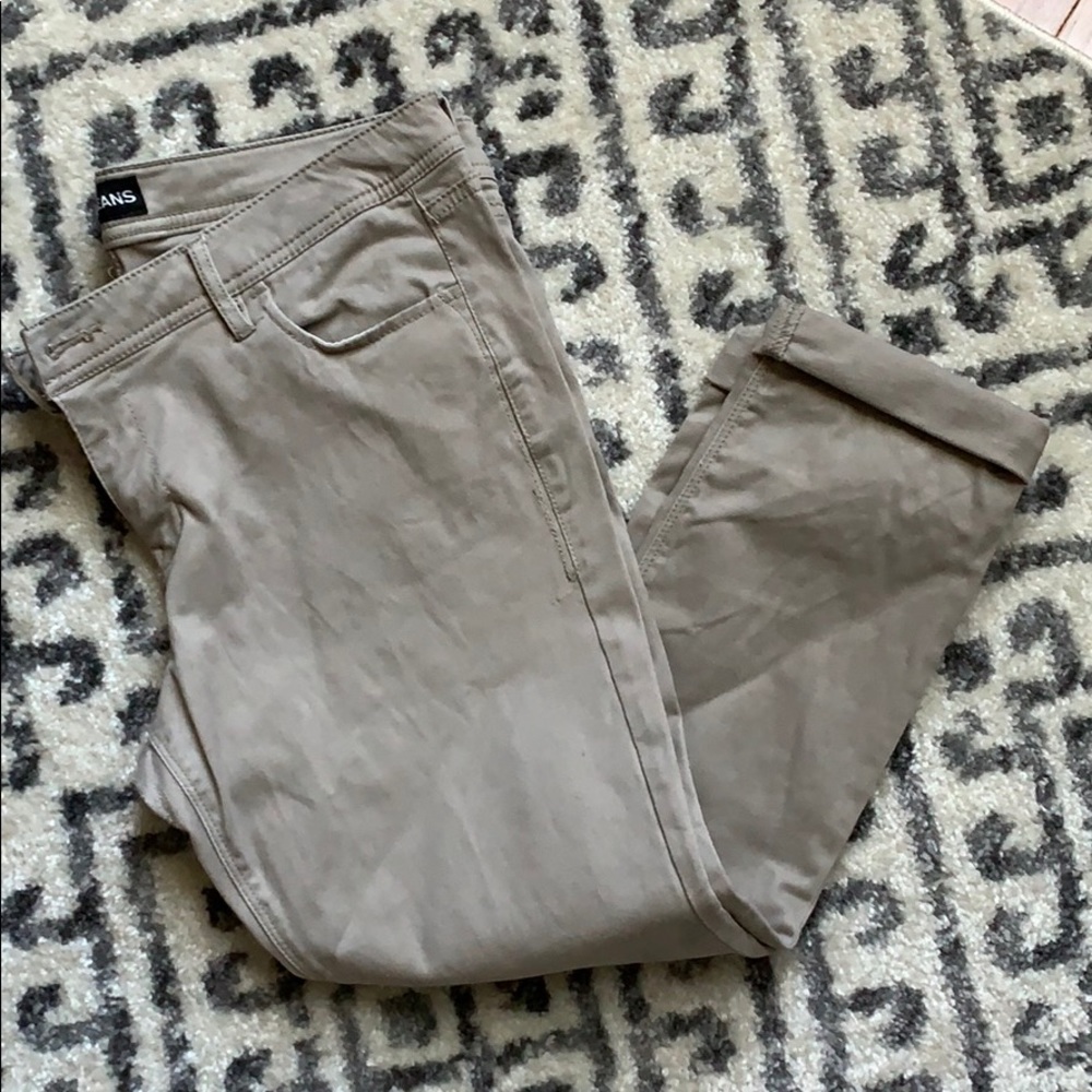 Express khaki cropped jeggings